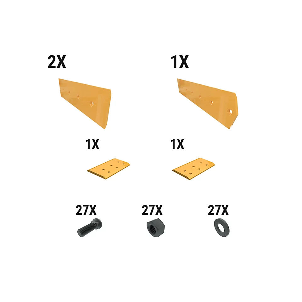621-2578: 16 Mm Level Cut Dozer Edge Kit 6212578 Caterpillar