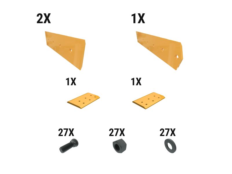 621-2578: 16 Mm Level Cut Dozer Edge Kit 6212578 купить