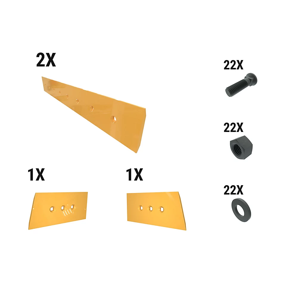 621-2587: 16 Mm Level Cut Dozer Edge Kit 6212587 Caterpillar