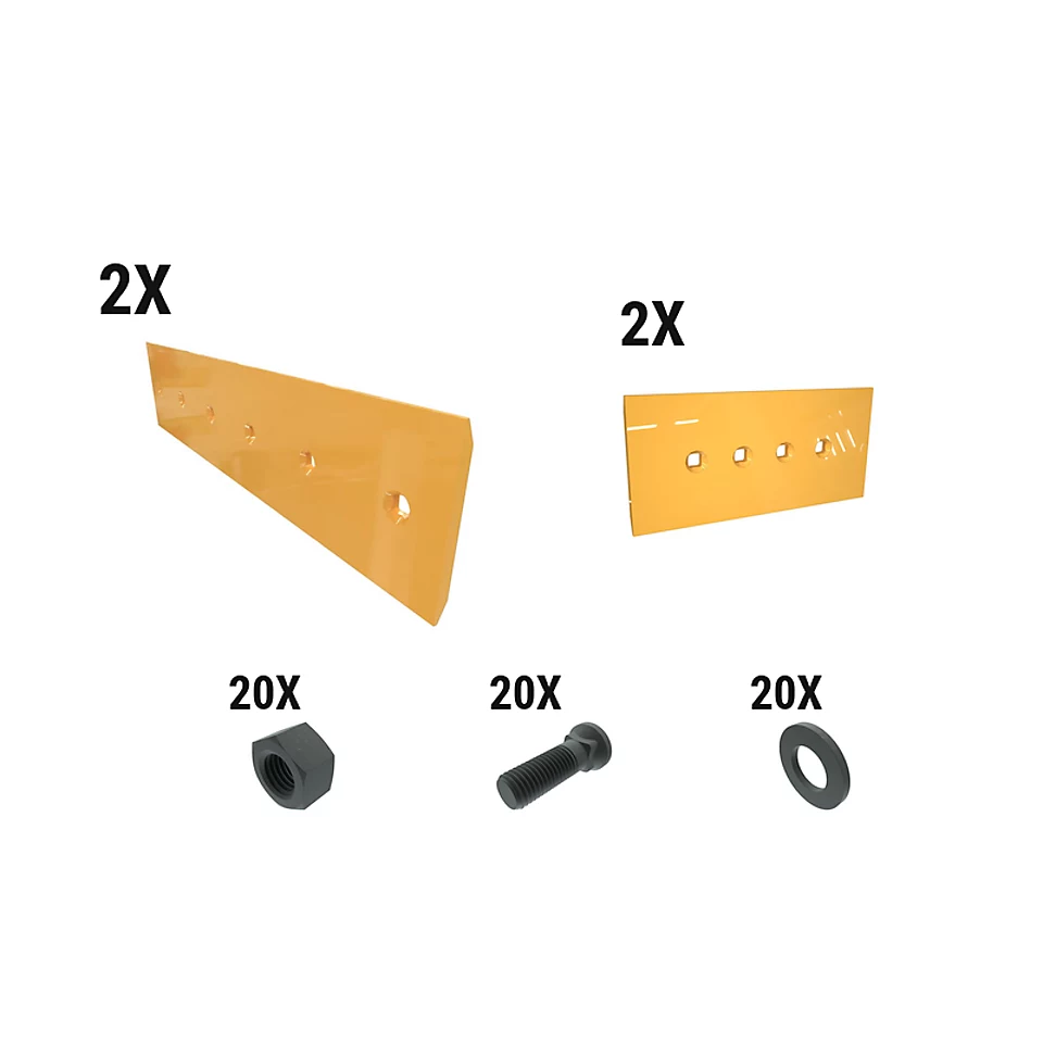 621-2599: 16 Mm Level Cut Reversible Dozer Edge Kit 6212599 Caterpillar