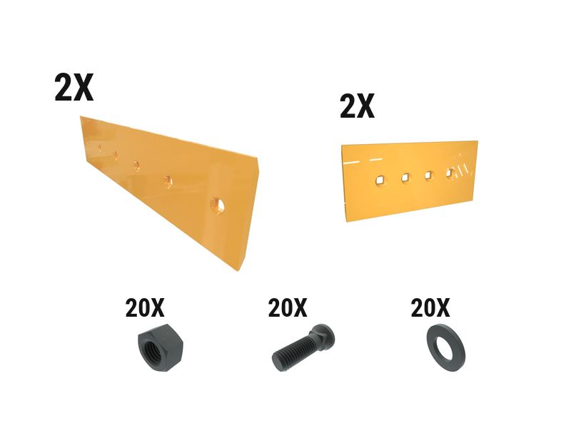 621-2599: 16 Mm Level Cut Reversible Dozer Edge Kit 6212599 купить