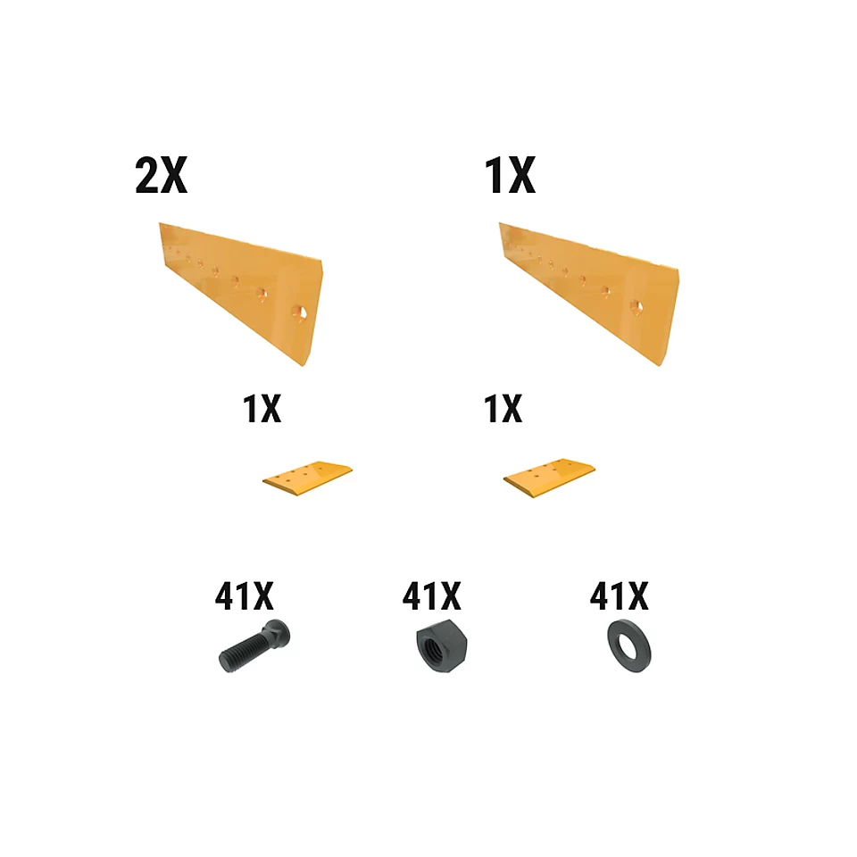 621-2612: 19 Mm Level Cut Dozer Edge Kit 6212612 Caterpillar