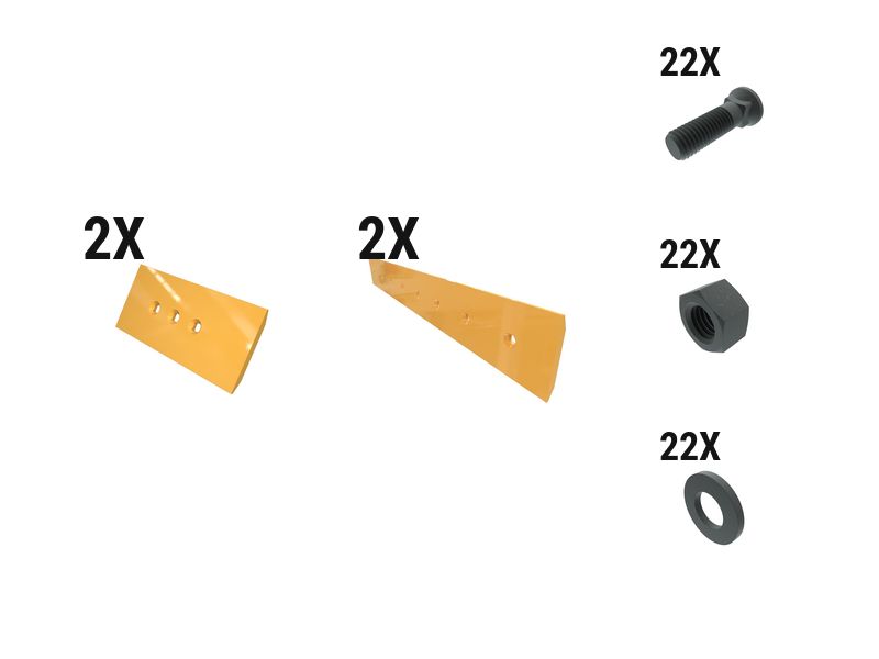 621-2618: 16 Mm Extended Cut Reversible Dozer Edge Kit 6212618 купить