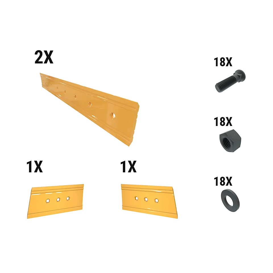 621-2628: 18 Mm Precision Level Cut Dozer Edge Kit 6212628 Caterpillar