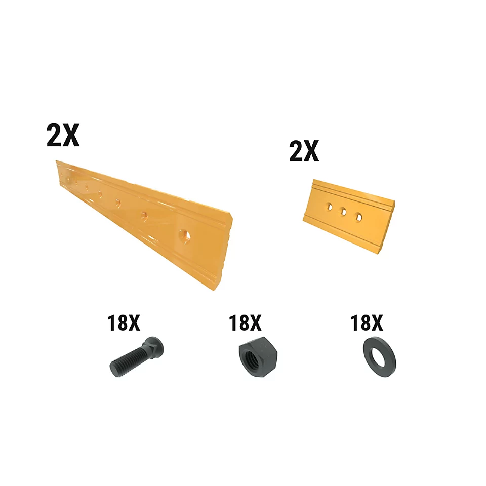 621-2631: 21 Mm Precision Level Cut Reversible Dozer Edge Kit 6212631 Caterpillar