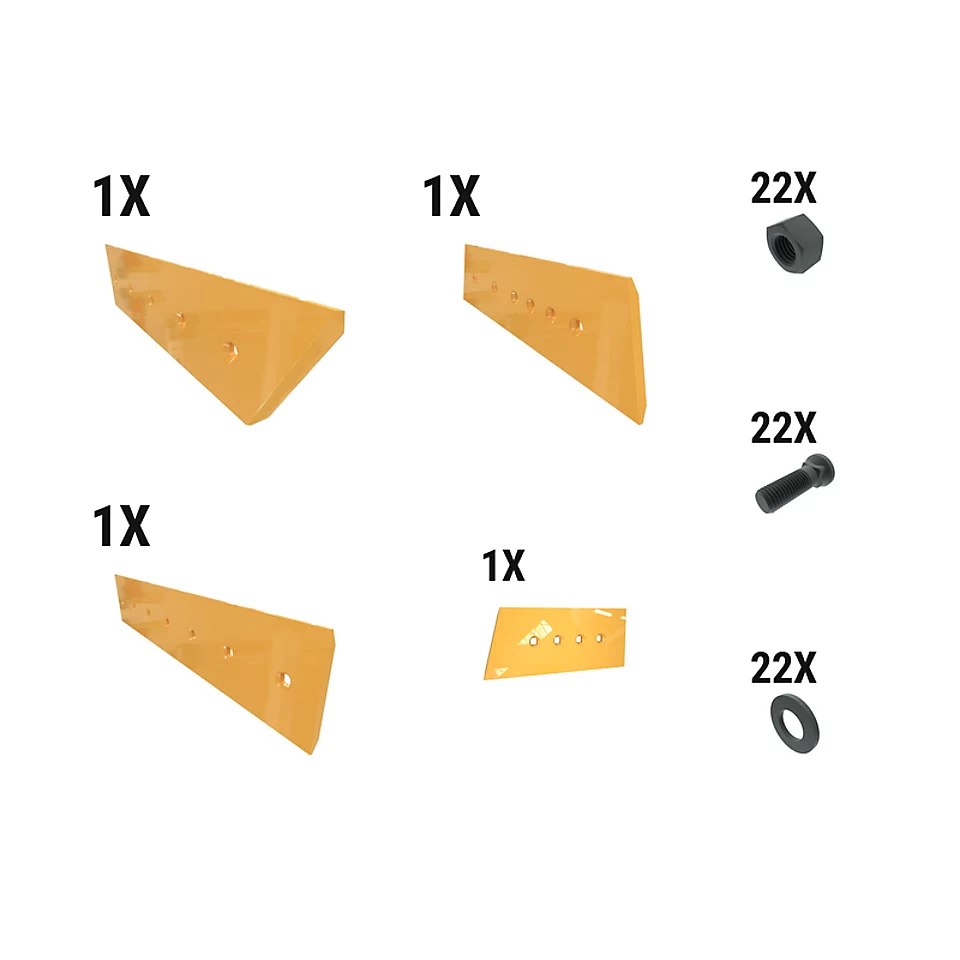 621-2654: 16 Mm Level Cut Dozer Edge Kit 6212654 Caterpillar