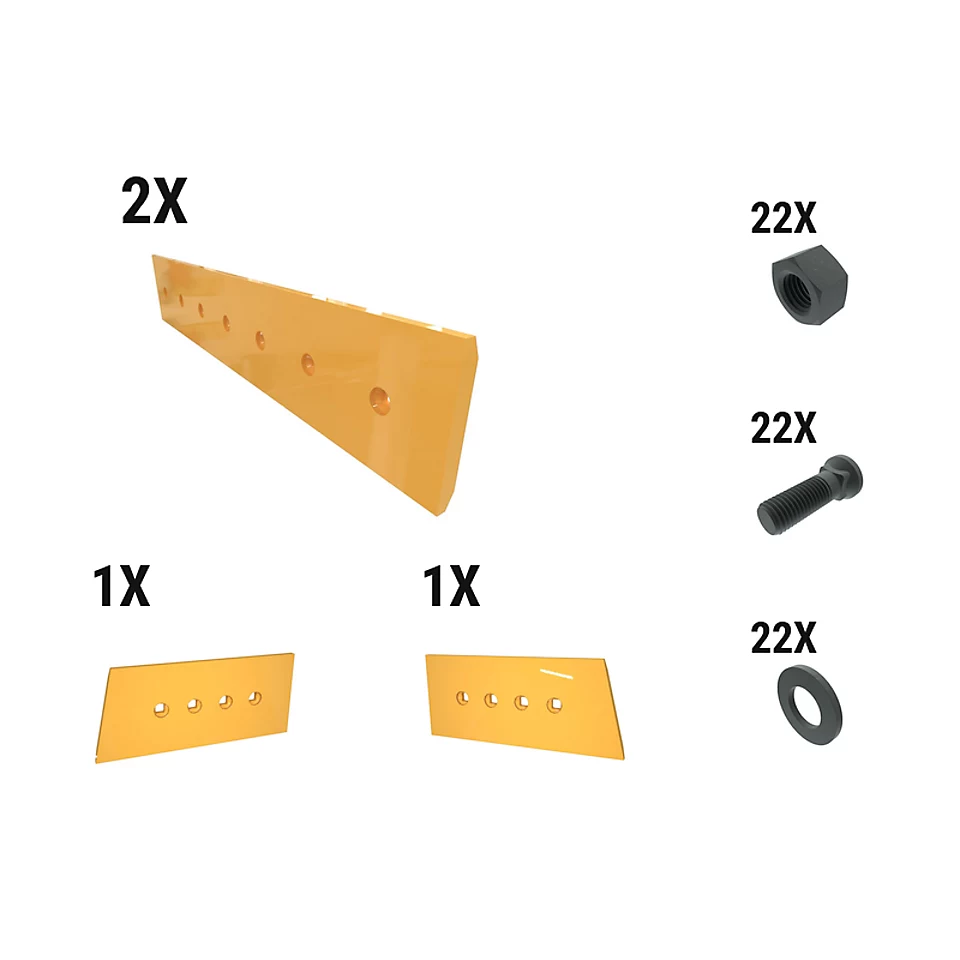 621-2657: 25 Mm Level Cut Dozer Edge Kit 6212657 Caterpillar