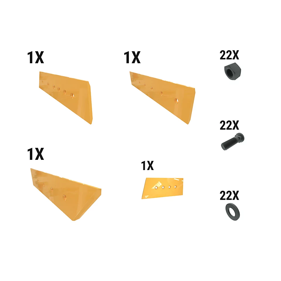 621-2660: 19 Mm Level Cut Dozer Edge Kit 6212660 Caterpillar