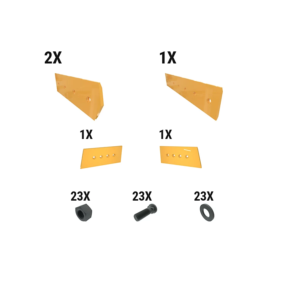 621-2668: 19 Mm Level Cut Dozer Edge Kit 6212668 Caterpillar