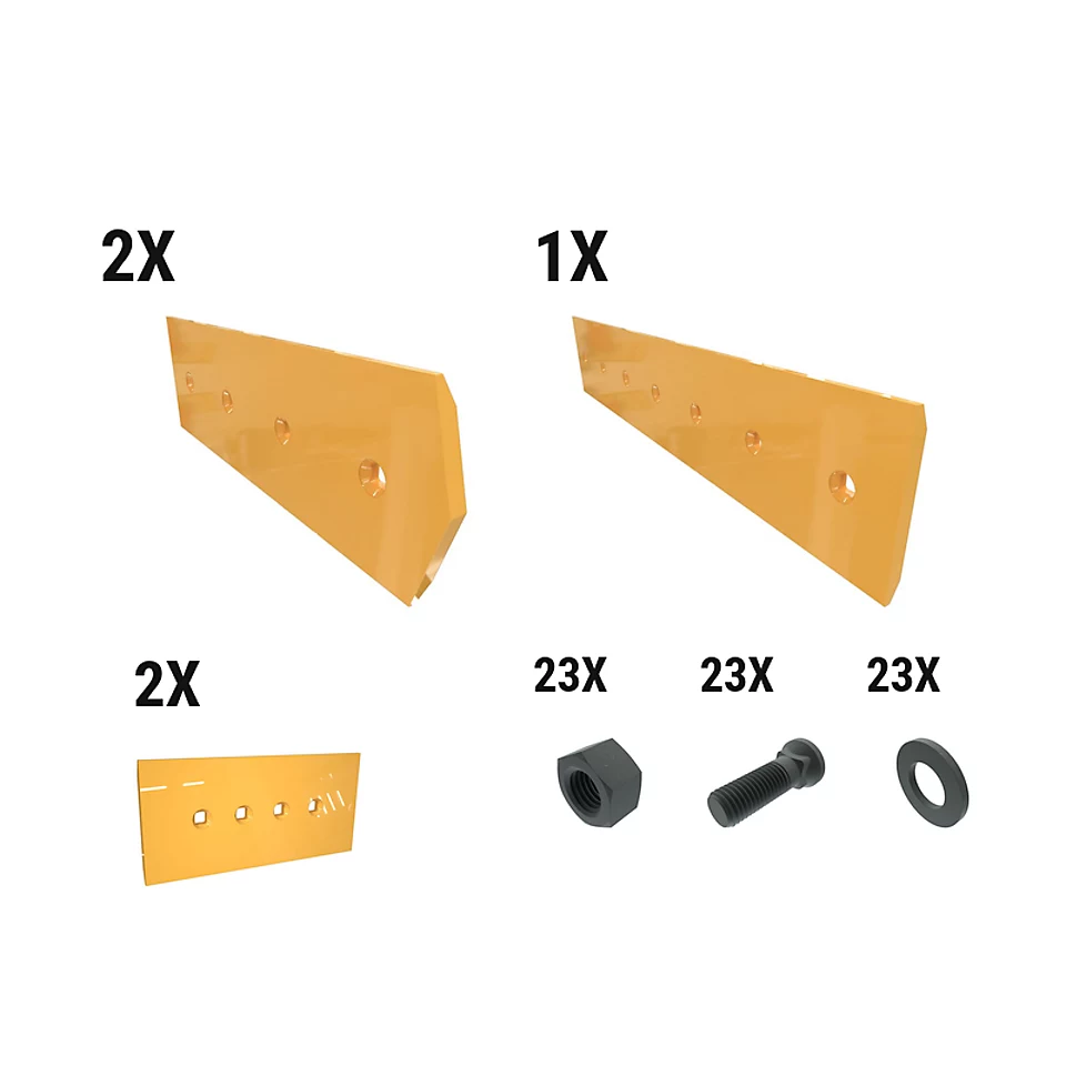 621-2669: 19 Mm Level Cut Reversible Dozer Edge Kit 6212669 Caterpillar