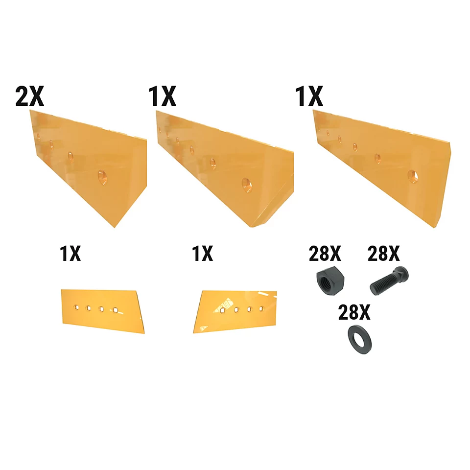 621-2670: 19 Mm Level Cut Dozer Edge Kit 6212670 Caterpillar