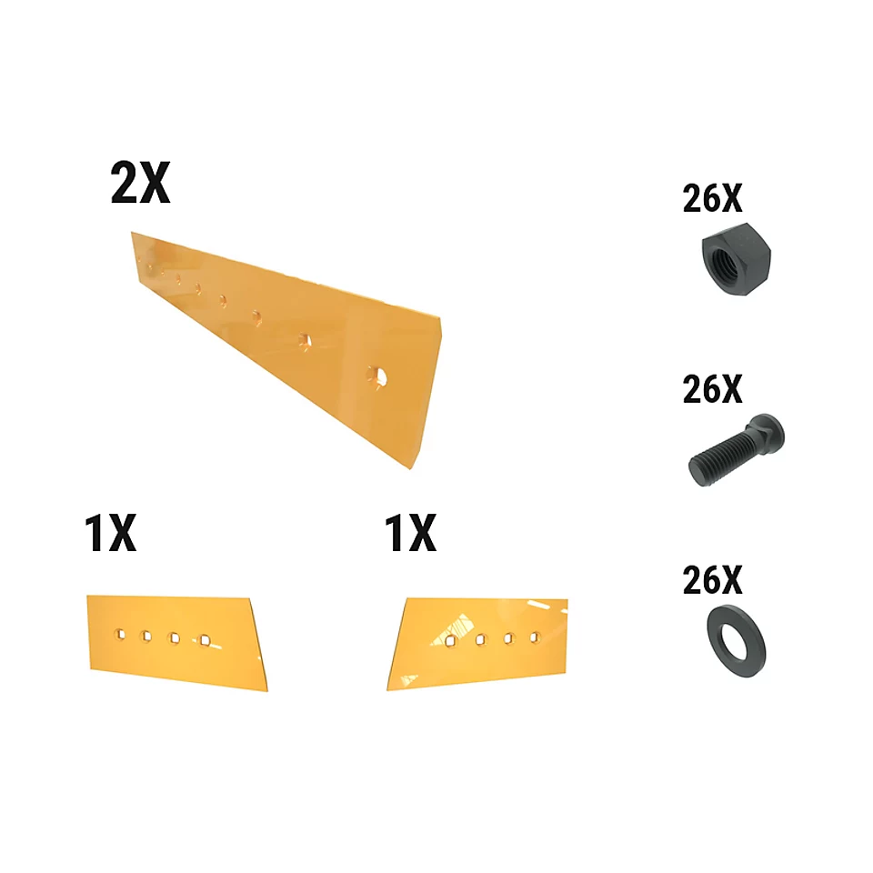 621-2695: 16 Mm Level Cut Dozer Edge Kit 6212695 Caterpillar