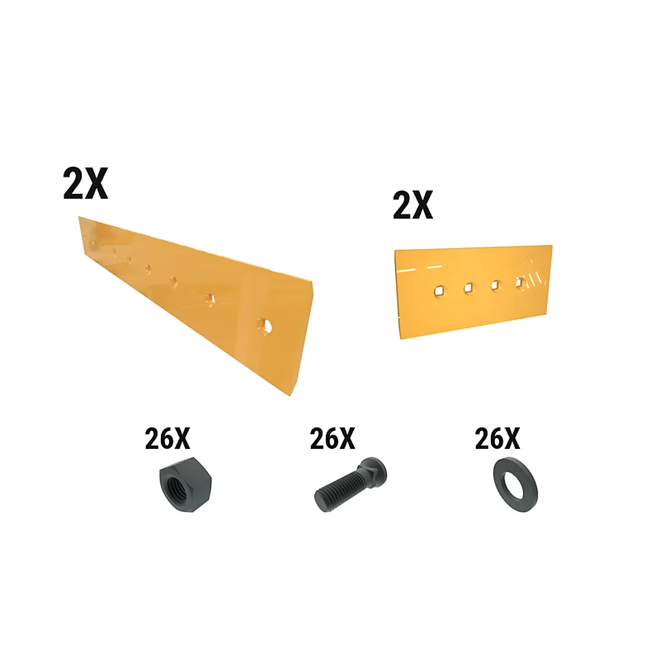 621-2696: 16 Mm Level Cut Reversible Dozer Edge Kit 6212696 Caterpillar