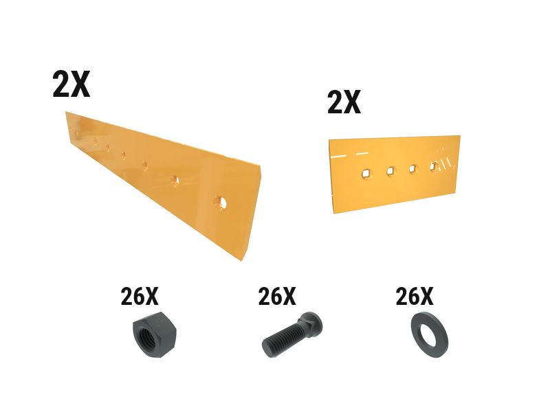 621-2696: 16 Mm Level Cut Reversible Dozer Edge Kit 6212696 buy