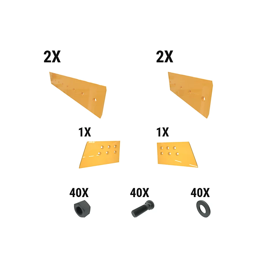621-2704: 19 Mm Level Cut Dozer Edge Kit 6212704 Caterpillar