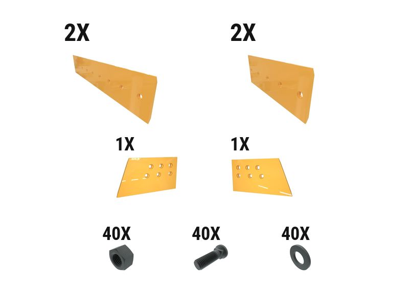 621-2704: 19 Mm Level Cut Dozer Edge Kit 6212704 купить