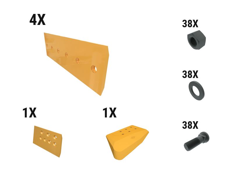 621-2730: 25 Mm Level Cut Dozer Edge Kit 6212730 купить
