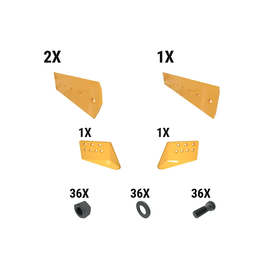 621-2741: 25 Mm HC Dozer Edge Kit 6212741 Caterpillar