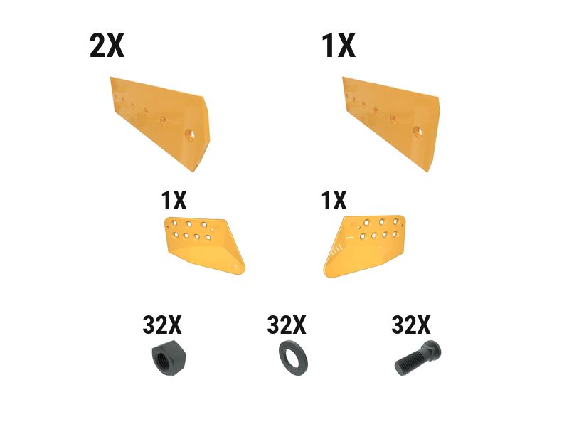 621-2745: 25 Mm GP Dozer Edge Kit 6212745 купить