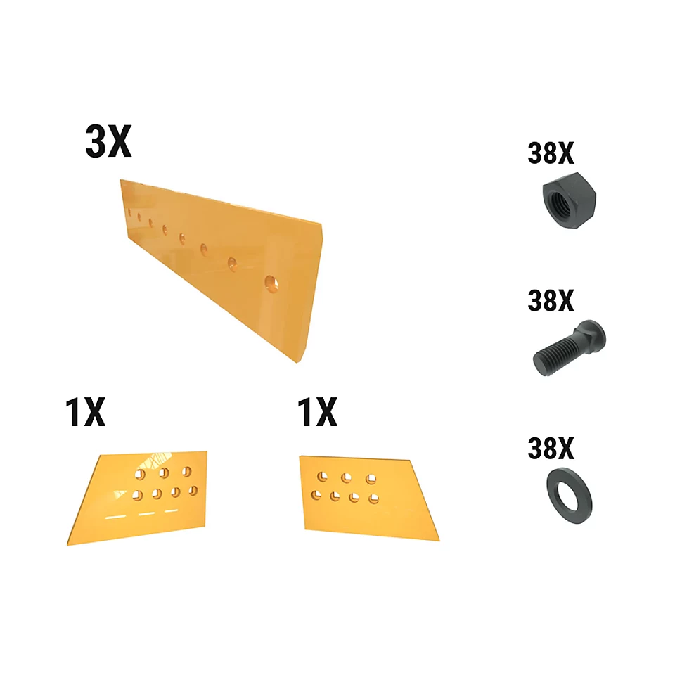 621-2763: 28 Mm Level Cut Dozer Edge Kit 6212763 Caterpillar