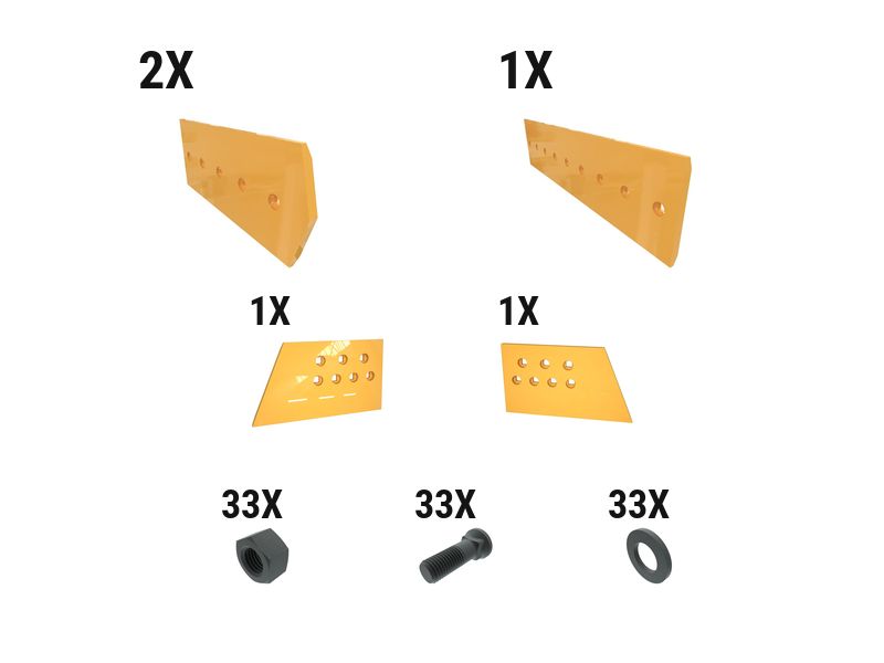 621-2786: 28 Mm Level Cut Dozer Edge Kit 6212786 buy