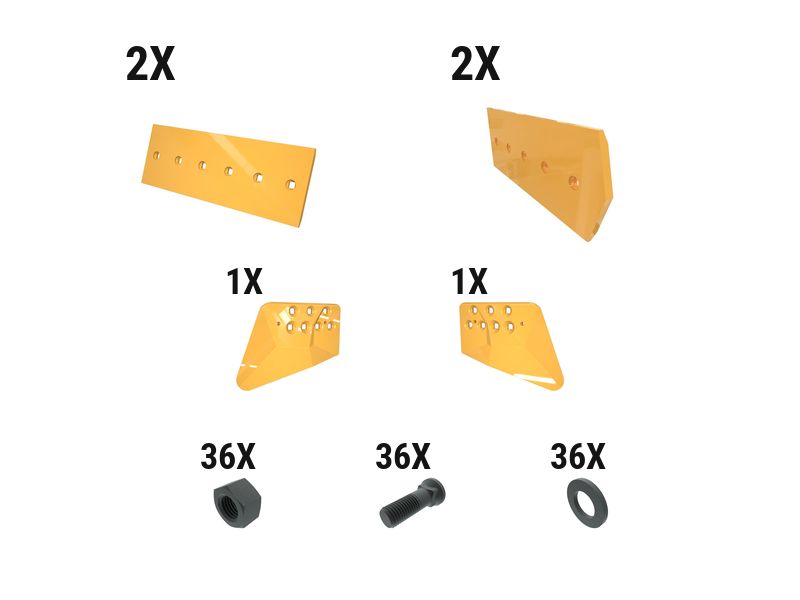 621-2790: 28 Mm GP Dozer Edge Kit 6212790 buy