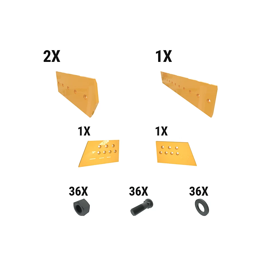 621-2803: 28 Mm Level Cut Dozer Edge Kit 6212803 Caterpillar