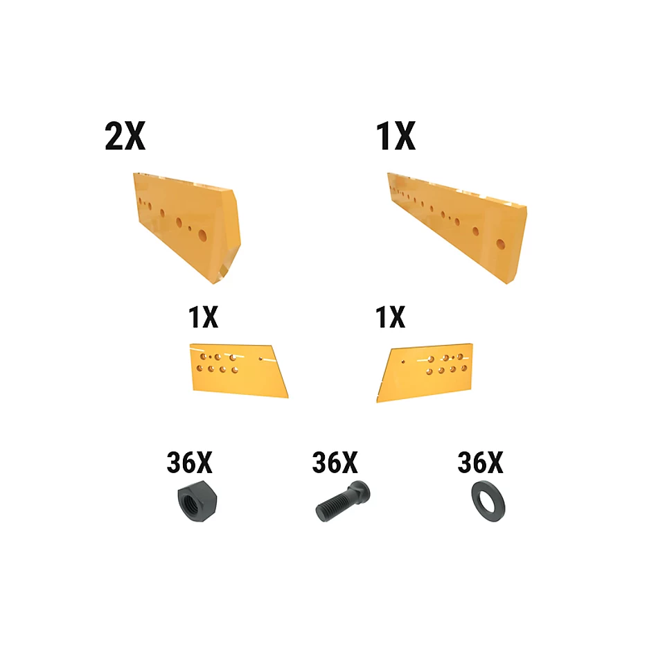 621-2804: 60 Mm Level Cut Dozer Edge Kit 6212804 Caterpillar