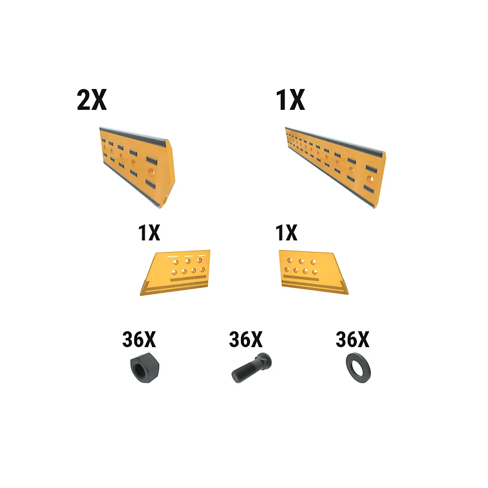 621-2805: 28 Mm Level Cut Dozer Edge Kit 6212805 Caterpillar