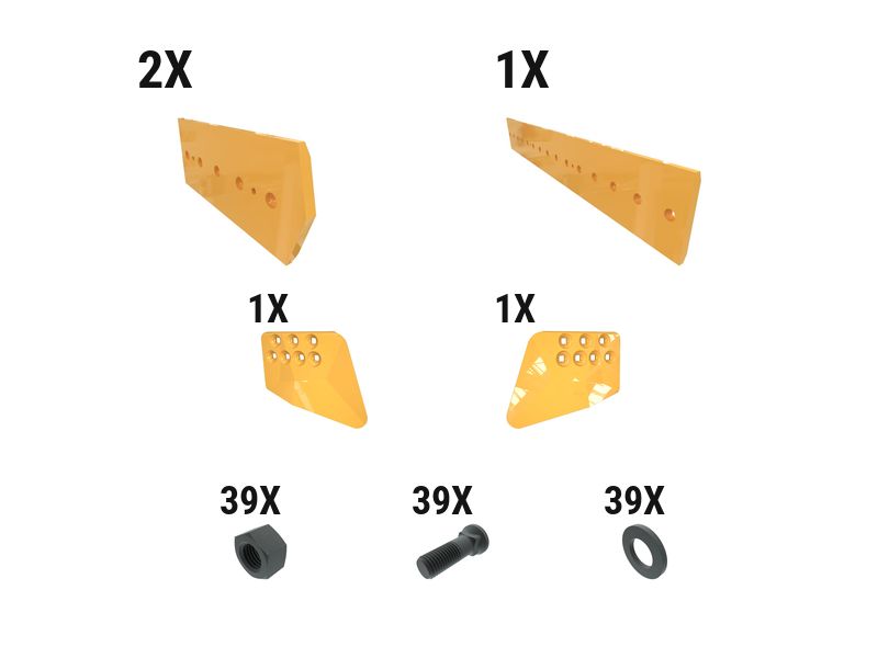621-2809: 35 Mm GP Dozer Edge Kit 6212809 купить