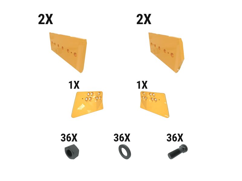621-2816: 45 Mm EWL Dozer Edge Kit 6212816 купить