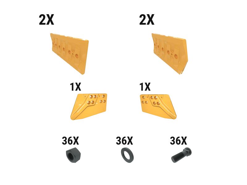 621-2818: 50 Mm HA Dozer Edge Kit 6212818 buy