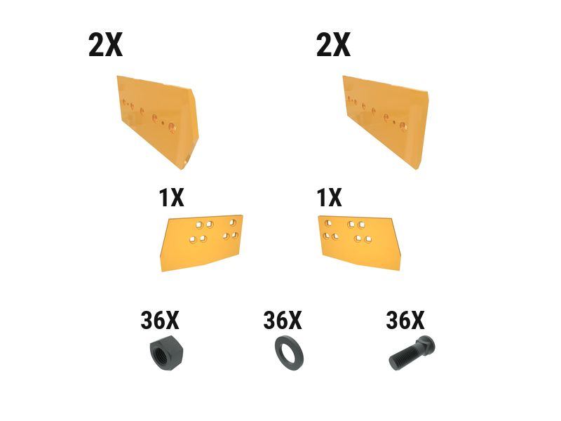 621-2822: 35 Mm Level Cut Dozer Edge Kit 6212822 купить