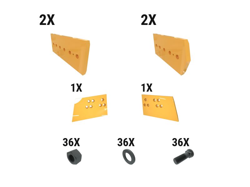 621-2824: 60 Mm Utility Dozer Edge Kit 6212824 купить