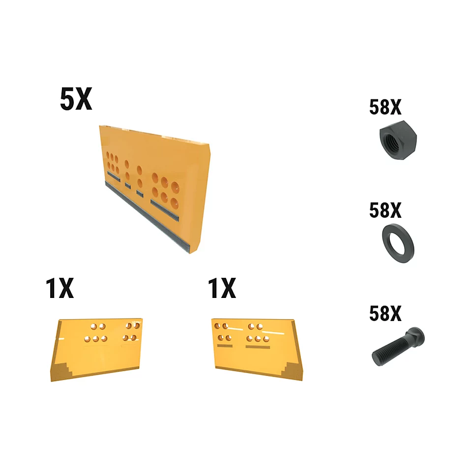 621-2847: 60 Mm Standard EWL ARM Dozer Edge Kit 6212847 Caterpillar