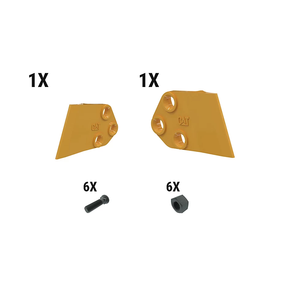 626-5361: 122 Mm Bolt-on Bucket Sidecutter Kit - Qty 2 6265361 Caterpillar