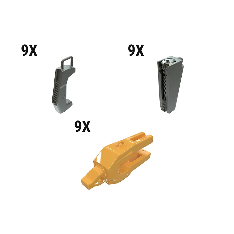 626-9970: Hammerless 5° WH12 2 Strap Oil Sands Adapter Kit - Qty 9 6269970 Caterpillar
