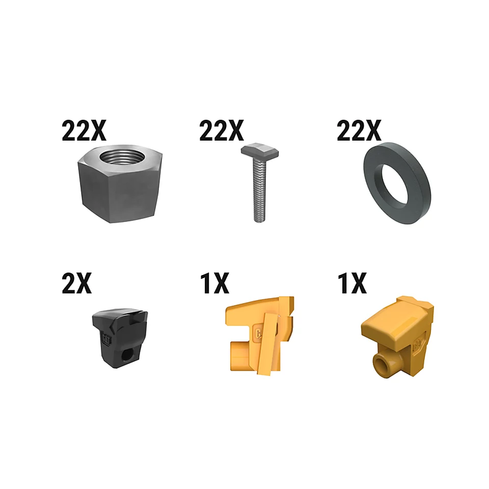 627-9571: Carbide Mulcher Tooth Kit - Qty 22 6279571 Caterpillar