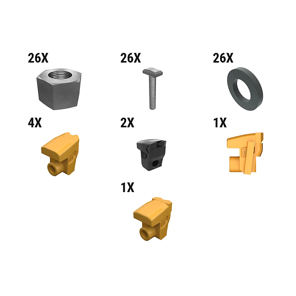 627-9574: Carbide Mulcher Tooth Kit - Qty 26 6279574 Caterpillar