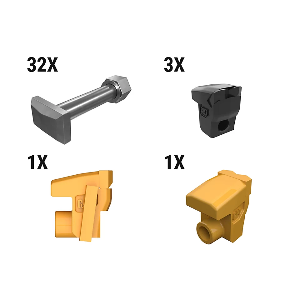 627-9589: Carbide Mulcher Tooth Kit - Qty 32 6279589 Caterpillar