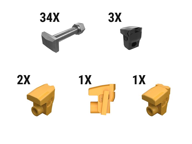 627-9592: Carbide Mulcher Tooth Kit - Qty 34 6279592 buy