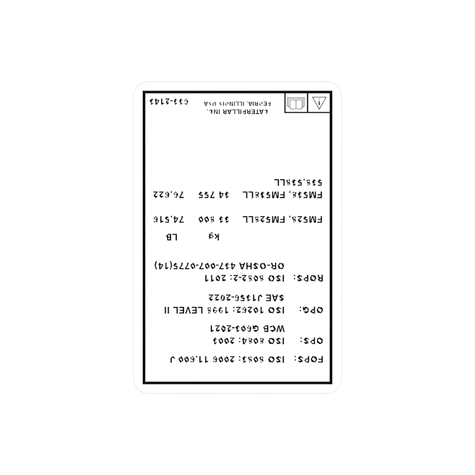 633-2143: Roll Over Protective Structure Information Film 6332143 购买