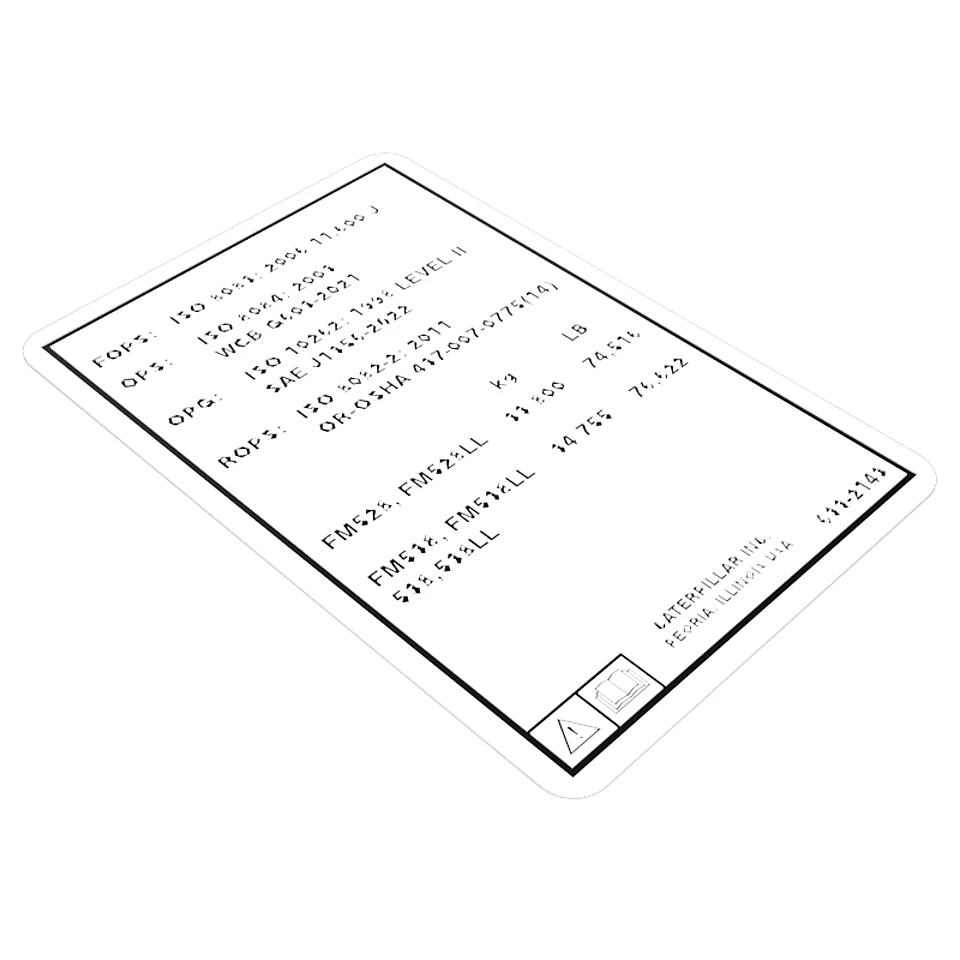 633-2143: Roll Over Protective Structure Information Film 633-2143 Caterpillar