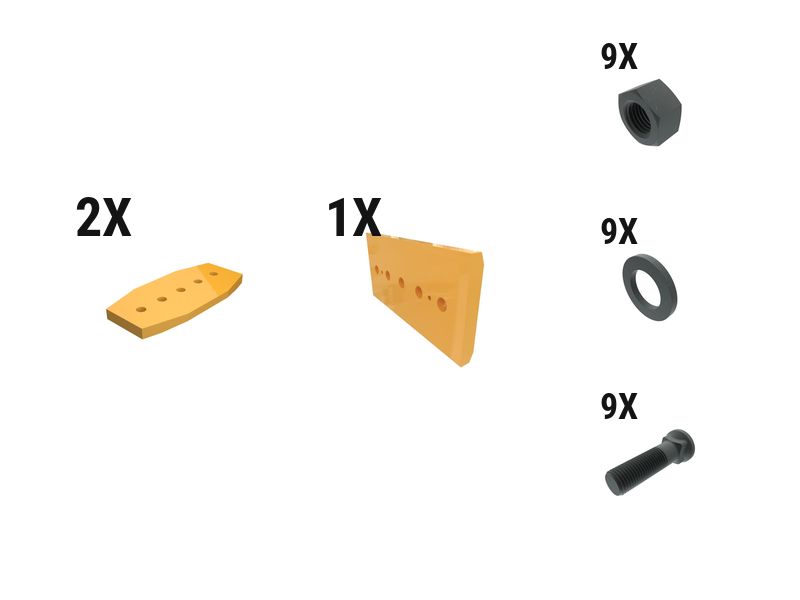 633-8548: 60 Mm Bolt-on Base Edge Wear Plate Kit - Bottom 6338548 购买