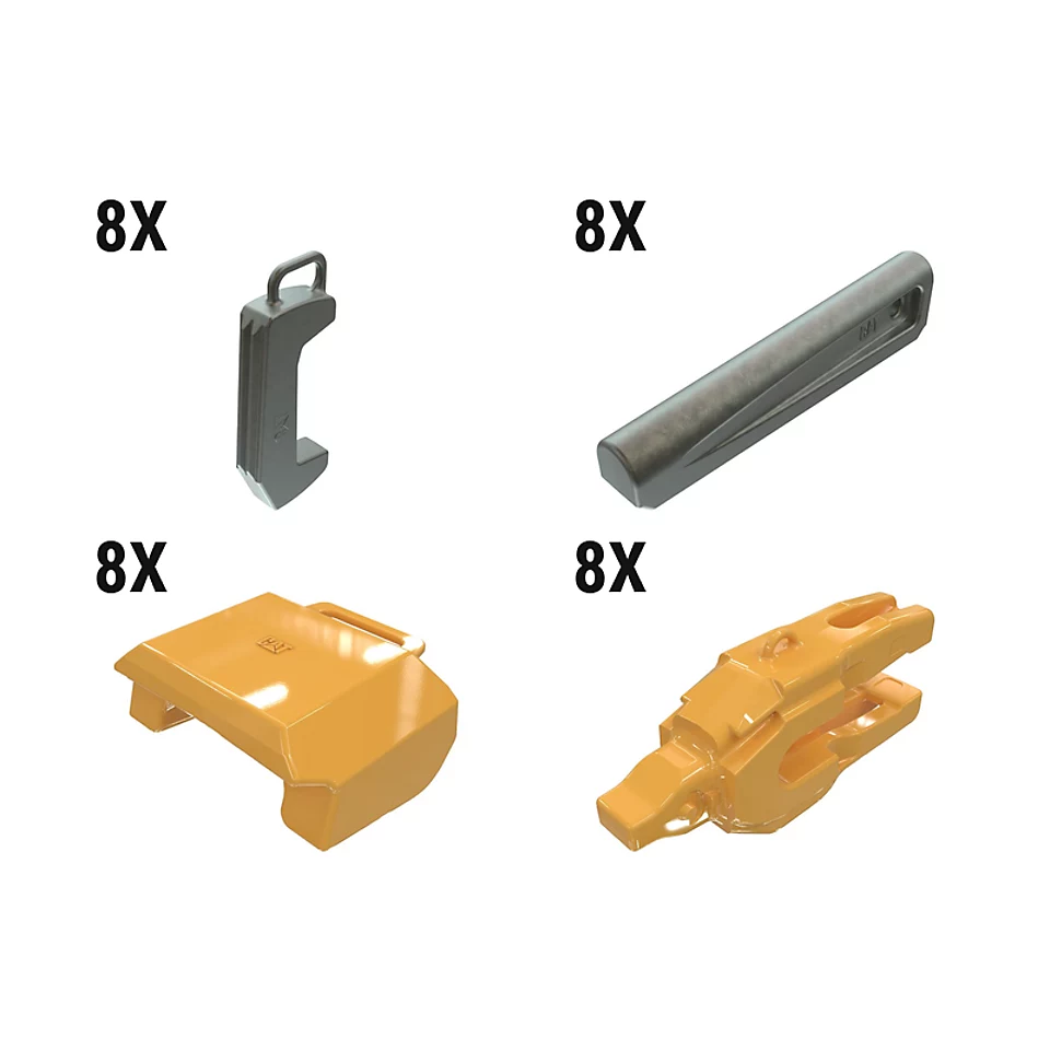 648-2234: Hammered 0° WH10 2 Strap Heavy Duty Adapter Kit - Qty 8 6482234 Caterpillar