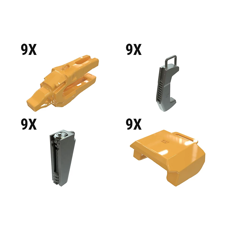 648-2235: Hammerless 5° WH10 2 Strap Adapter Kit - Qty 9 6482235 Caterpillar
