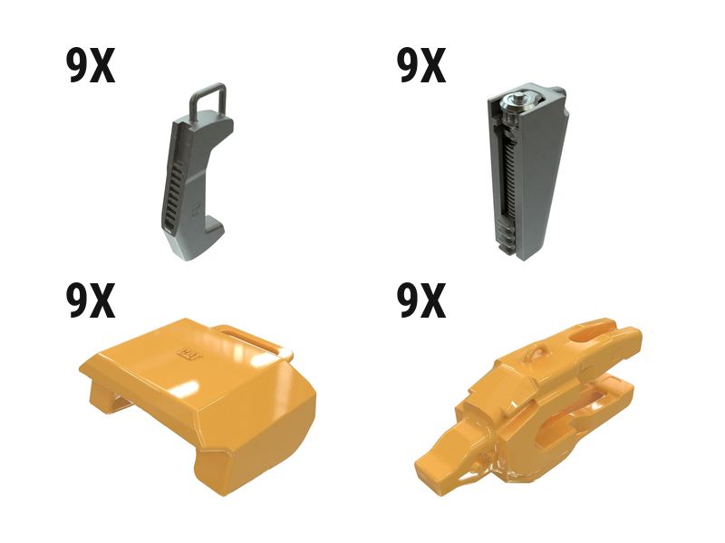 648-2238: Hammerless 0° WH10 2 Strap Adapter Kit - Qty 9 6482238 buy