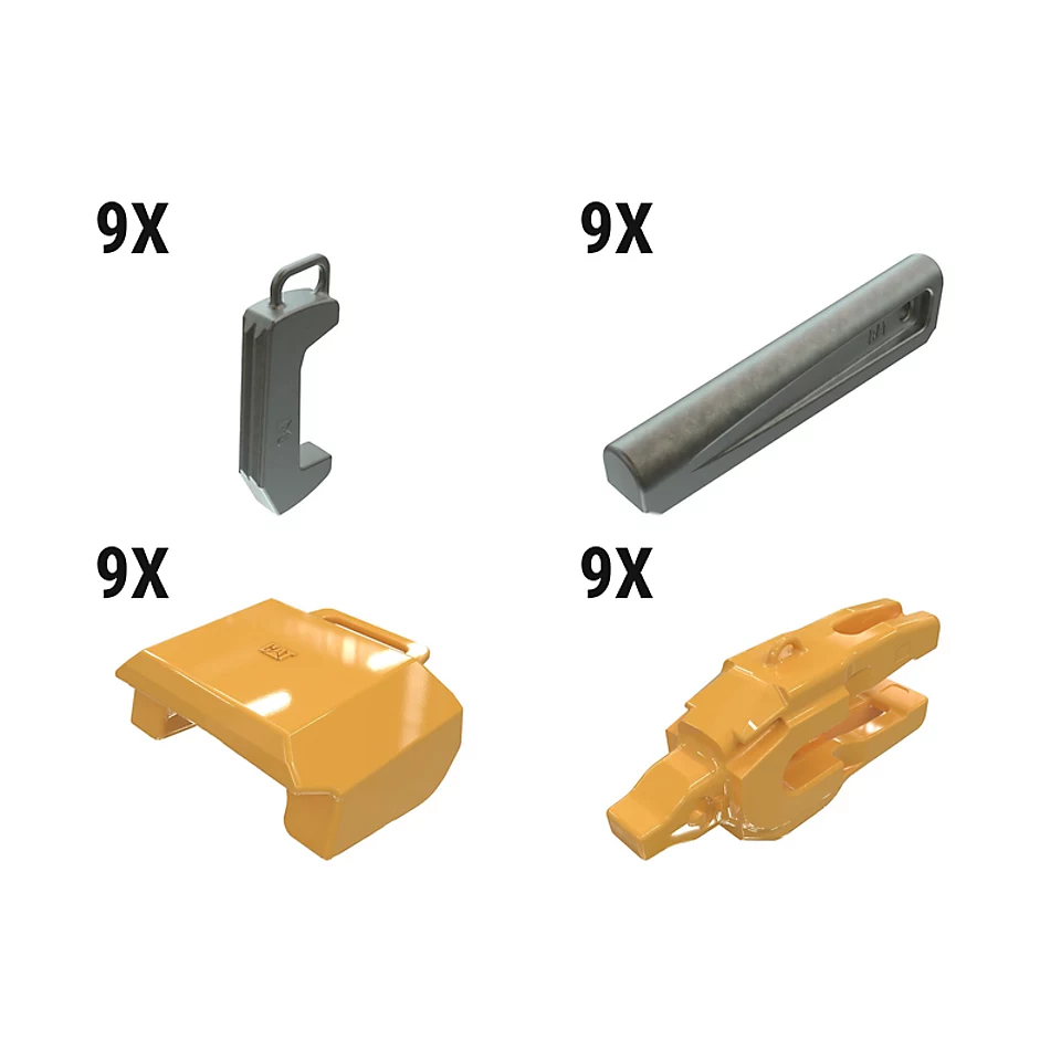 648-2244: Hammered 0° WH10 2 Strap Adapter Kit - Qty 9 6482244 Caterpillar
