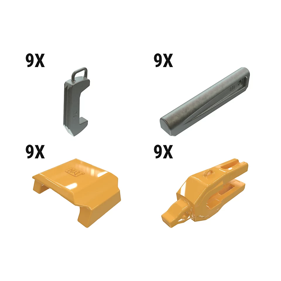 648-2250: Hammerless 5° WH12 2 Strap Oil Sands Adapter Kit - Qty 9 6482250 Caterpillar