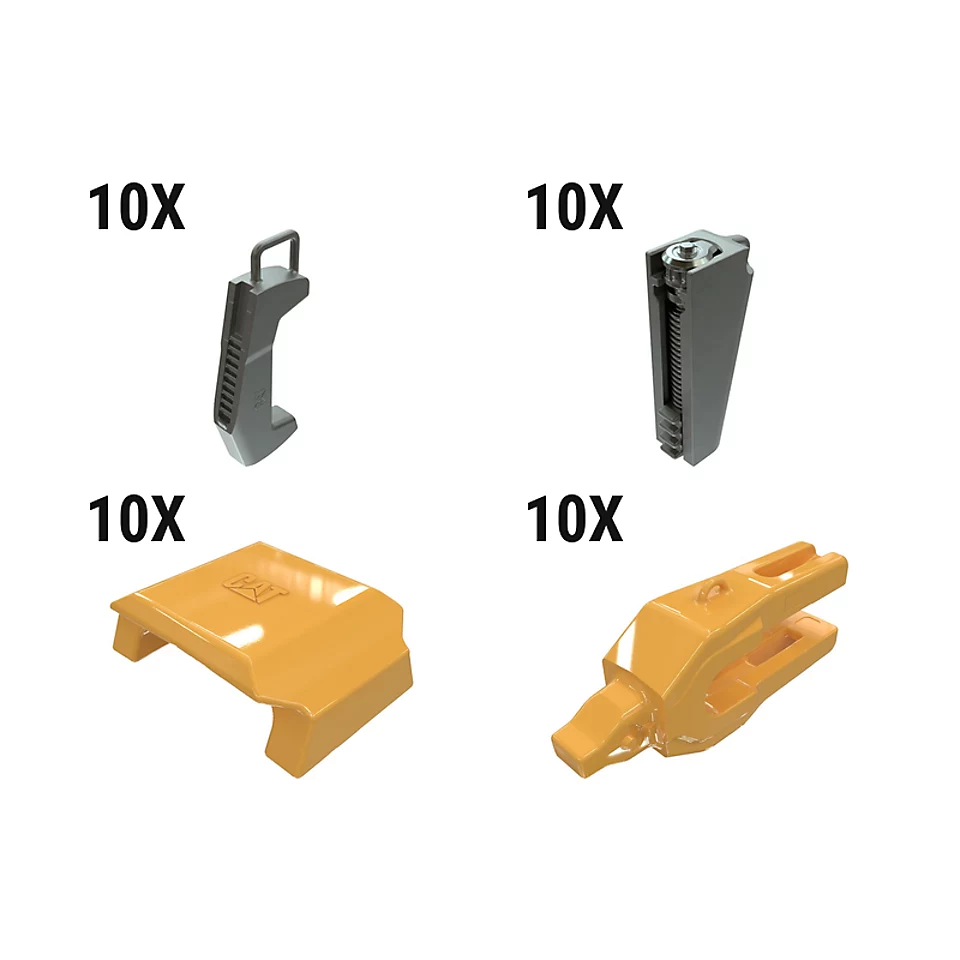 648-2251: Hammerless 5° WH12 2 Strap Adapter With Wear Cap Kit - Qty 10 6482251 Caterpillar